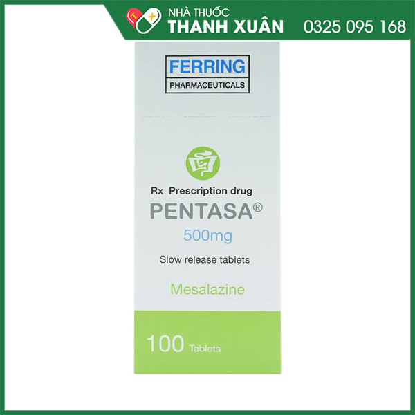 Thuốc Pentasa 500mg điều trị viêm loét đại tràng